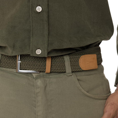 Ceinture tressée - Kaki - Taille unique - Ceinture homme PALÂBA