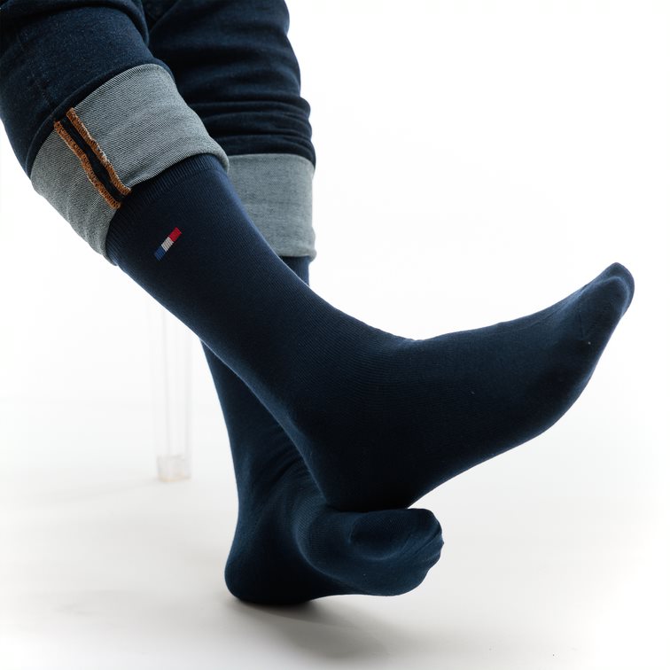 Chaussette française - Bleu marine - Chaussette PALÂBA