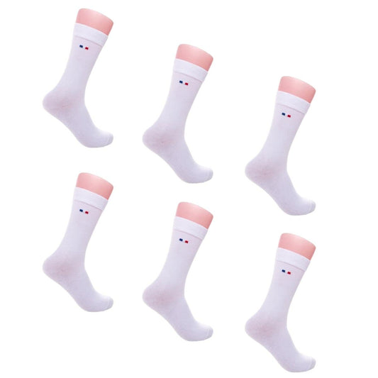 Chaussettes femme blanches - Lot de 6