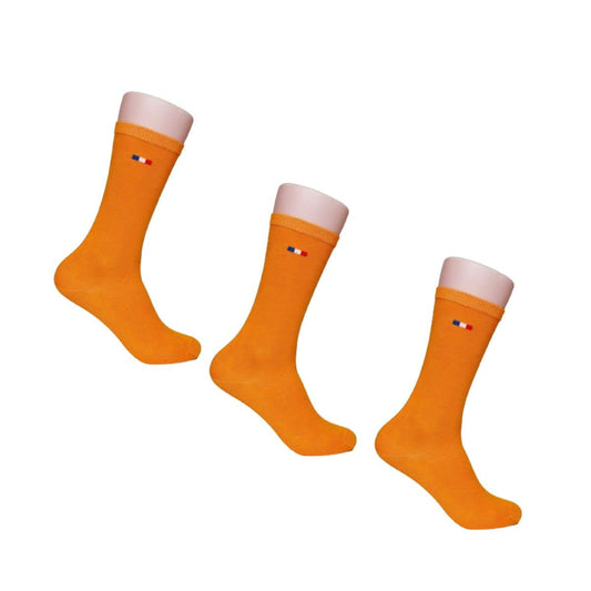 Chaussettes femme Orange - Lot de 3