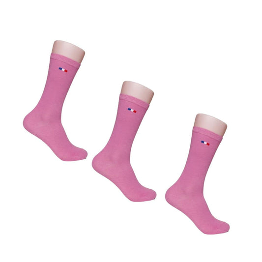 Chaussettes femme rose - Lot de 3