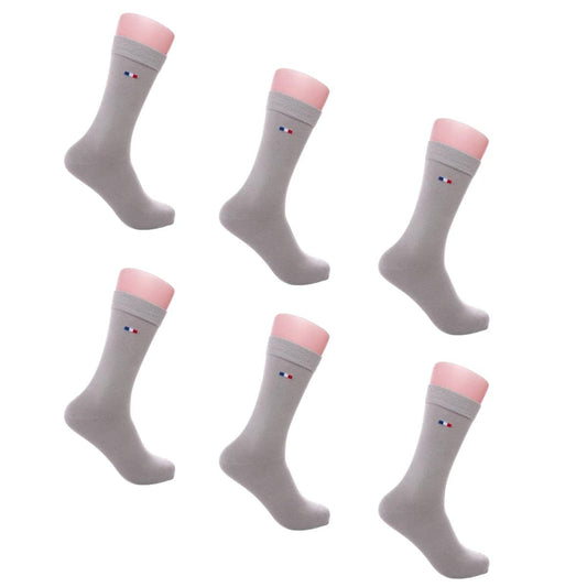 Chaussettes homme grises - Lot de 6