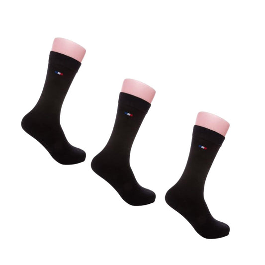 Chaussettes homme noires- Lot de 3