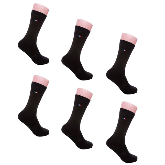 Chaussettes homme noires - Lot de 6