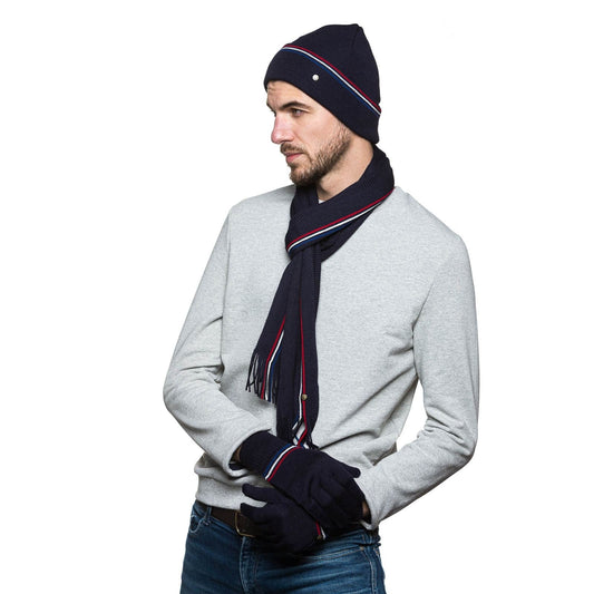 Echarpe homme bleu marine - Taille unique - Echarpe homme PALÂBA