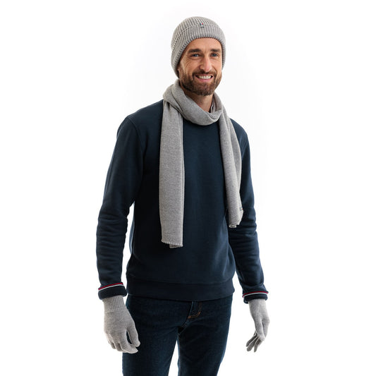 Echarpe laine homme grise - Taille unique - Echarpe homme PALÂBA