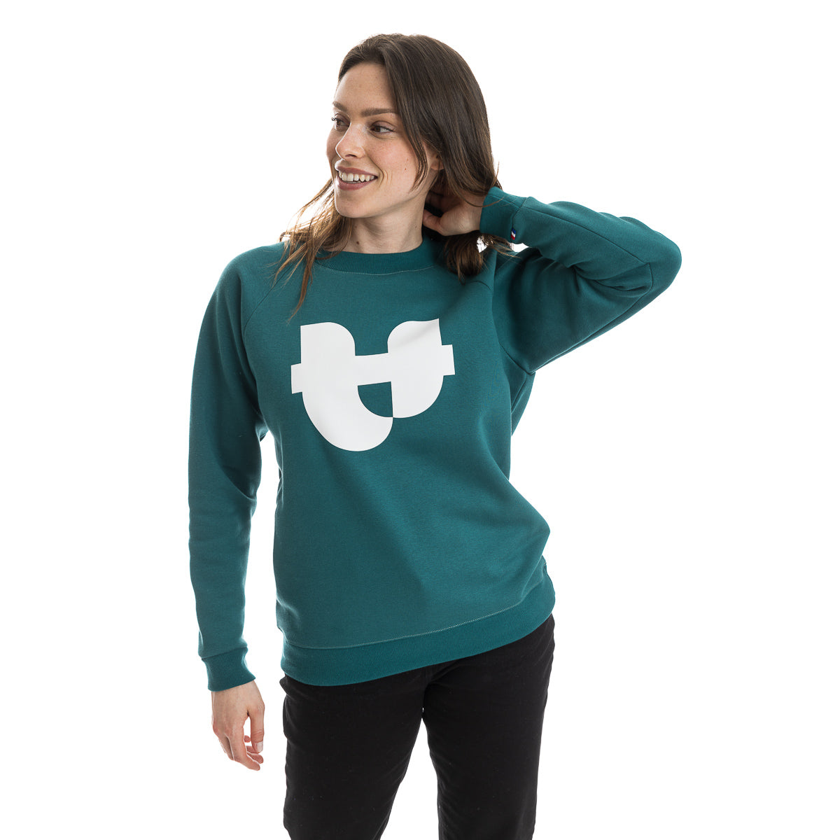 Sweat vert femme PALÂBA - Sweat sans capuche PALÂBA