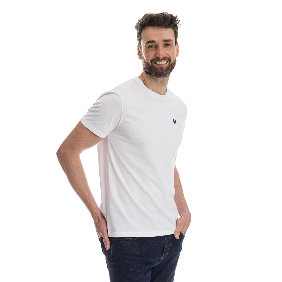 T-shirt blanc homme PALÂBA COEUR - T-shirt homme PALÂBA