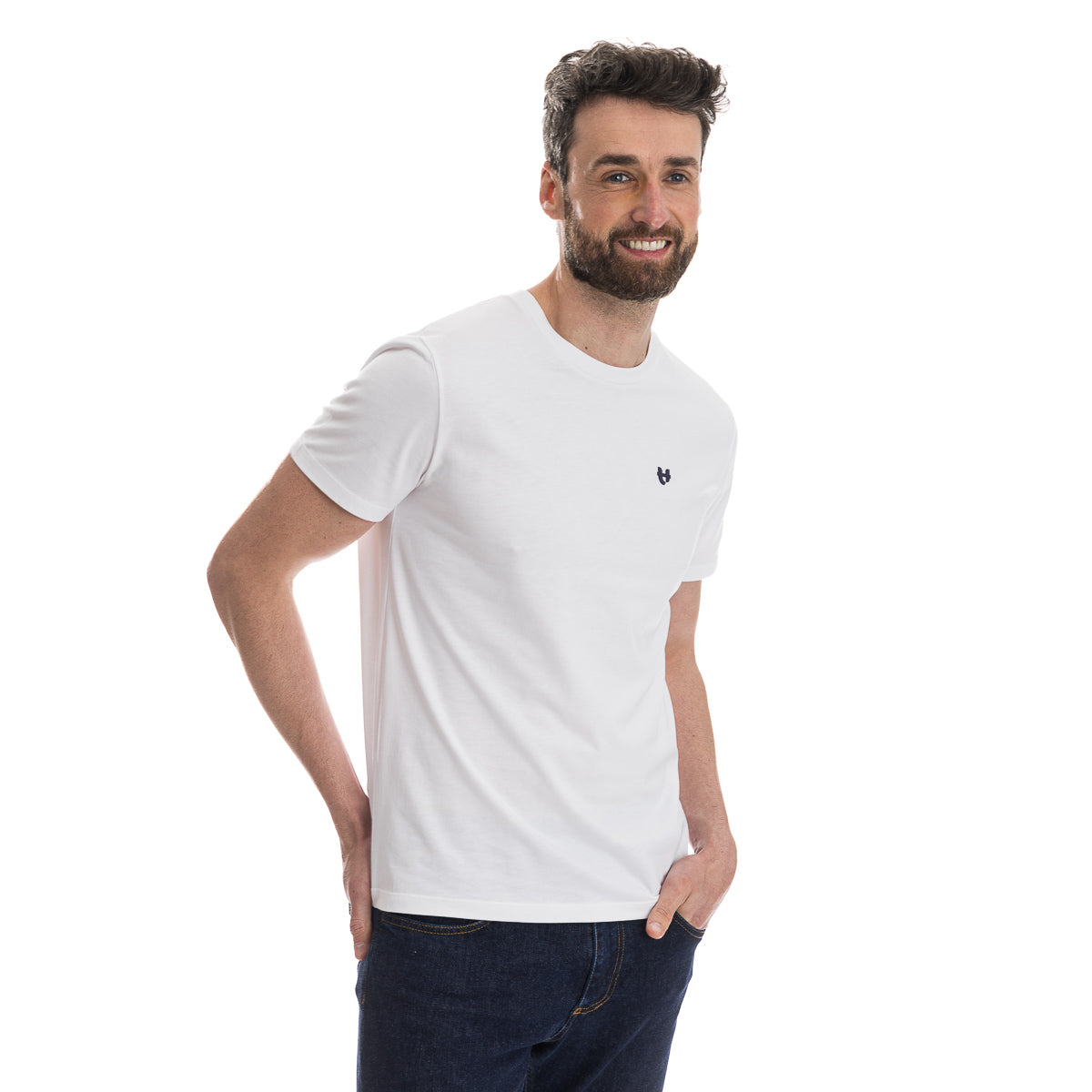 T-shirt blanc homme PALÂBA COEUR - T-shirt homme PALÂBA