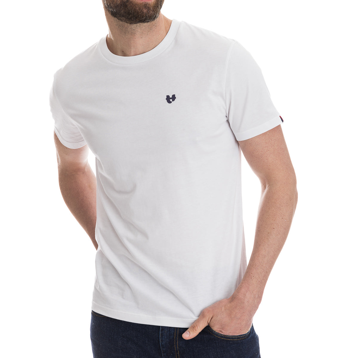 T-shirt blanc homme PALÂBA COEUR - T-shirt homme PALÂBA