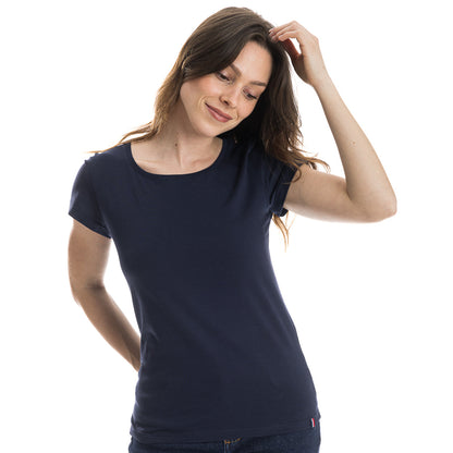 T shirt bleu marine femme - T-shirt femme PALÂBA