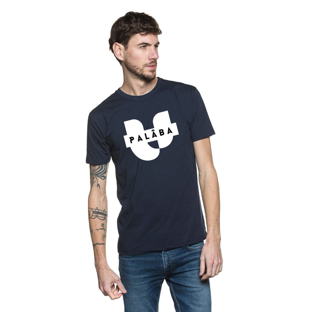 T-shirt bleu marine homme SIGNATURE PALÂBA - T-shirt homme PALÂBA