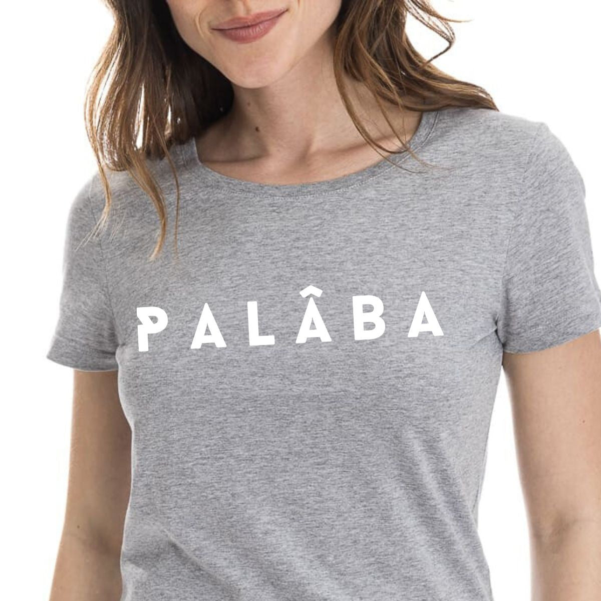 T shirt gris femme PALÂBA - T-shirt femme PALÂBA