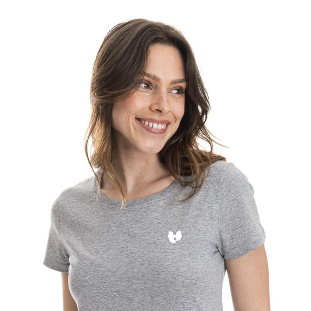 T shirt gris femme PALÂBA cœur - T-shirt femme PALÂBA