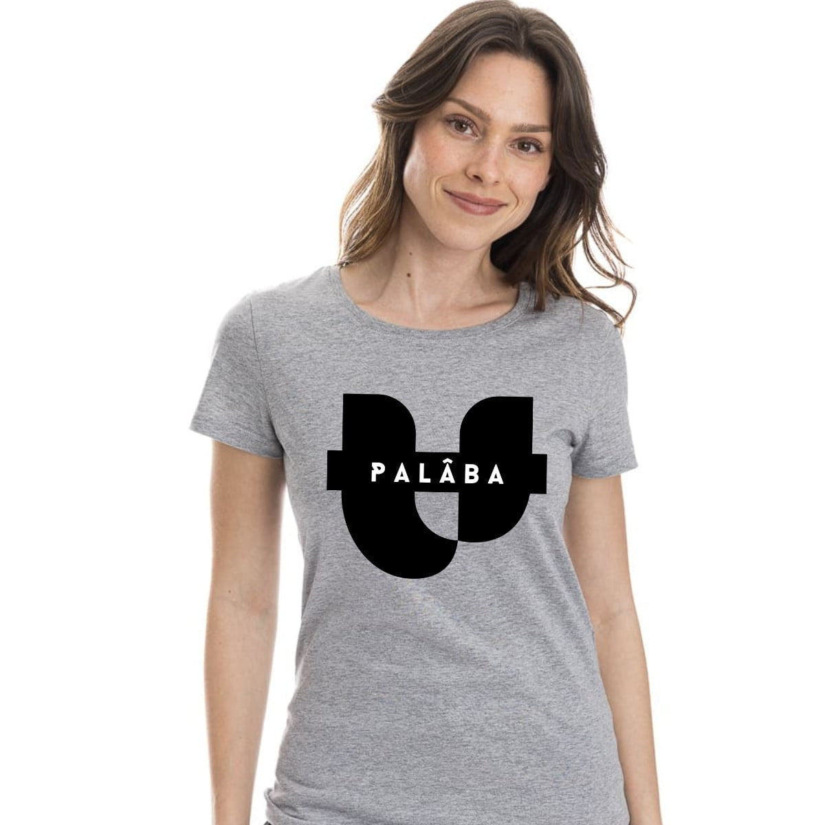 T shirt gris femme SIGNATURE PALÂBA - T-shirt femme PALÂBA