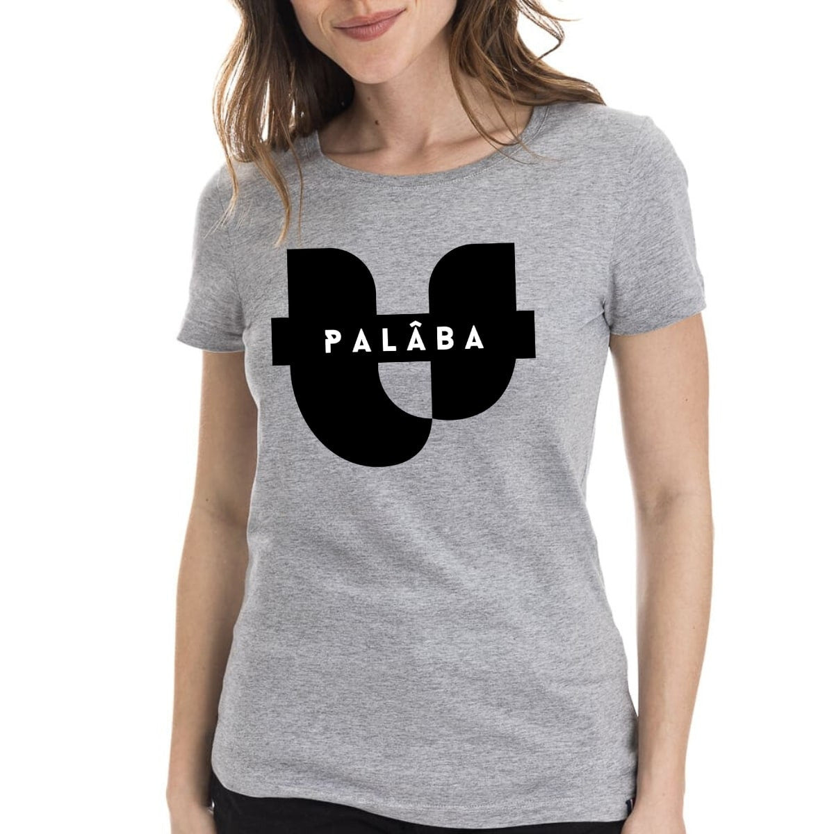 T shirt gris femme SIGNATURE PALÂBA - T-shirt femme PALÂBA