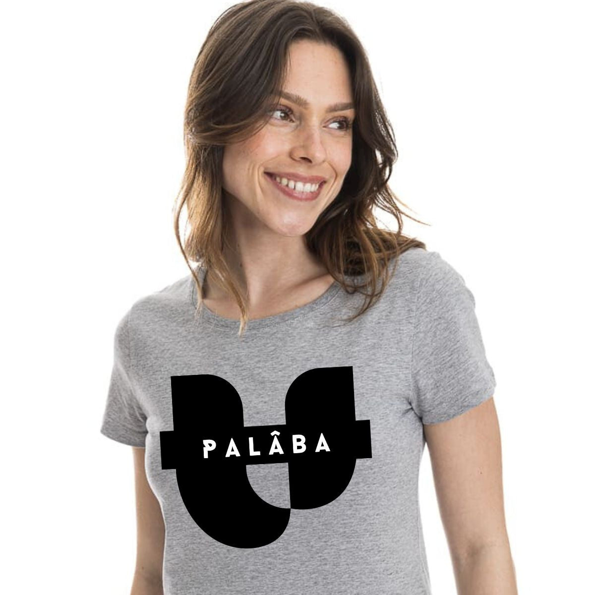 T shirt gris femme SIGNATURE PALÂBA - T-shirt femme PALÂBA