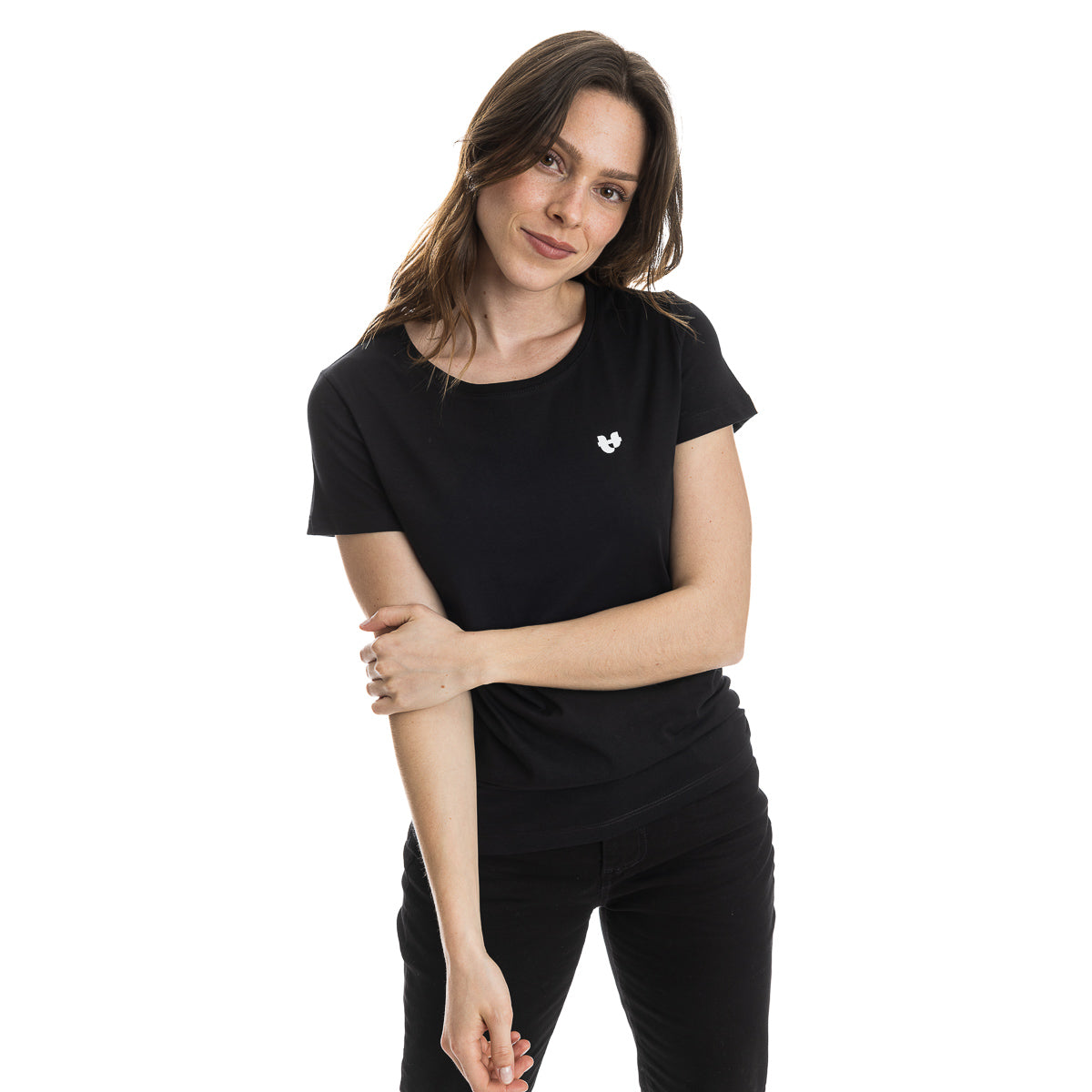 T shirt noir femme PALÂBA cœur - T-shirt femme PALÂBA