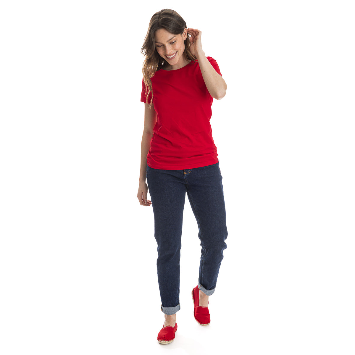 T shirt rouge femme - T-shirt femme PALÂBA