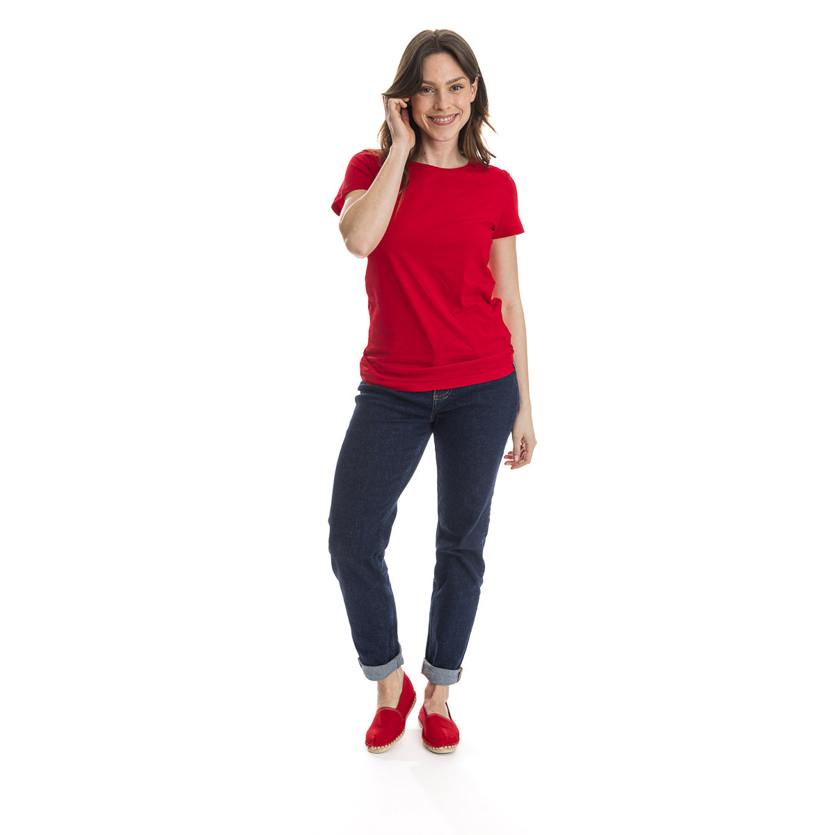 T shirt rouge femme - T-shirt femme PALÂBA