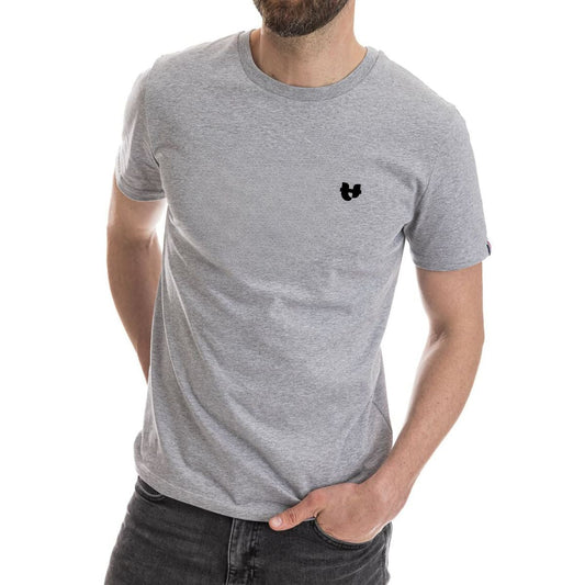 Tee shirt gris homme PALÂBA COEUR - T-shirt homme PALÂBA